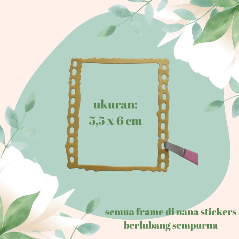 

5 Pcs Film Frame Deco Paper Kertas Untuk Jurnaling Jurnal Bujo Scrapbook