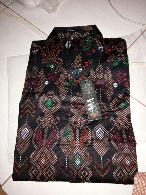Kemeja Batik Pria Gradation Slimfit M L Xl Xxl Xxxl