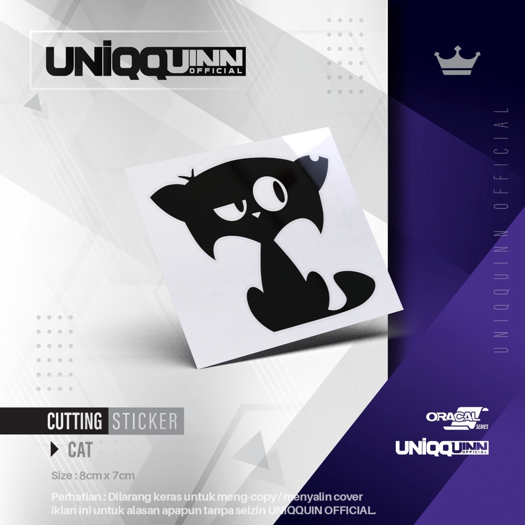 

UQ Stiker Kucing 01 | Cutting Stiker Kucing | Sticker Cat