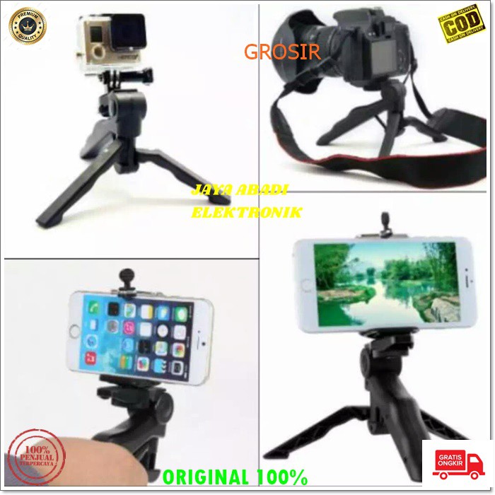 J226 ORIGINAL TRIPOD TRIPODS MINI U TANGAN LIPAT KAKI TIGA MONOPOD PEGANGAN HP KAMERA PENYANGGA DUDUKAN POD MOBILE STAND STANDING GANTUNGAN HOLDER U LIPAT KAKI TIGA MONOPOD PEGANGAN HP HANDPHONE KAMERA PENYANGGA DUDUKAN POD MOBIL UNIVERSAL KOKOH STABIL