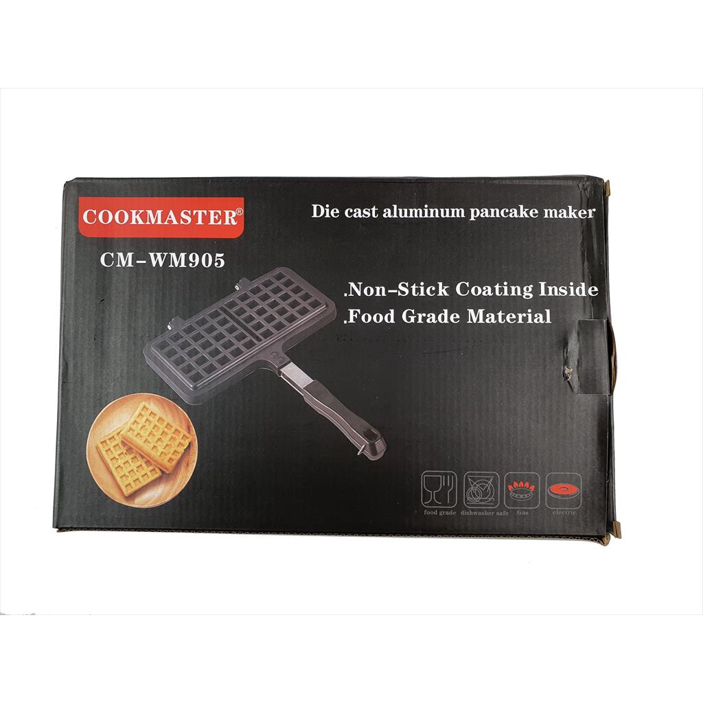 WAFFLE - PANCAKE MAKER DIE CAST COOKMASTER CMWM905 NON STICK