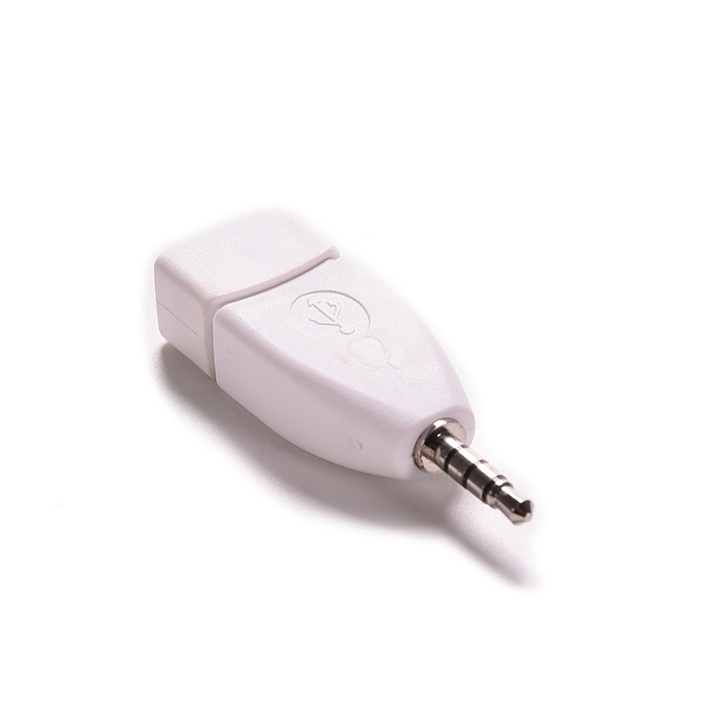 {LUCKID}New 3.5mm Male AUX Audio Plug Jack to USB 2.0 Female Converter Adapter Plug