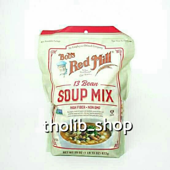

bob's red mill 13 bean soup mix high fiber non gmo 822gr