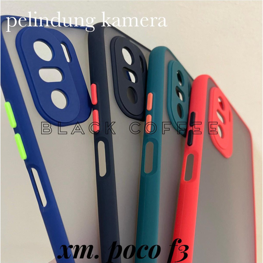 BLACK TRANSPARENT DOFF Case XIAOMI POCO F3