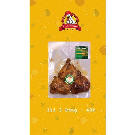 

Ayam Bakar Bumbu Bali S'Mancal (Isi 3 Potong)
