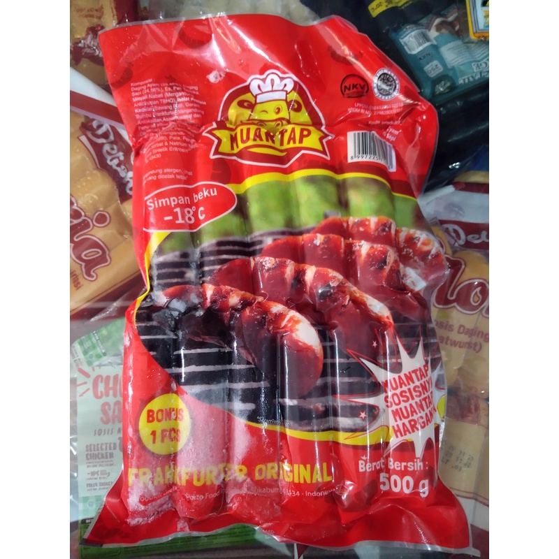 

MUANTAP Sosis Bakar Sapi Frankfurter Original 500gr