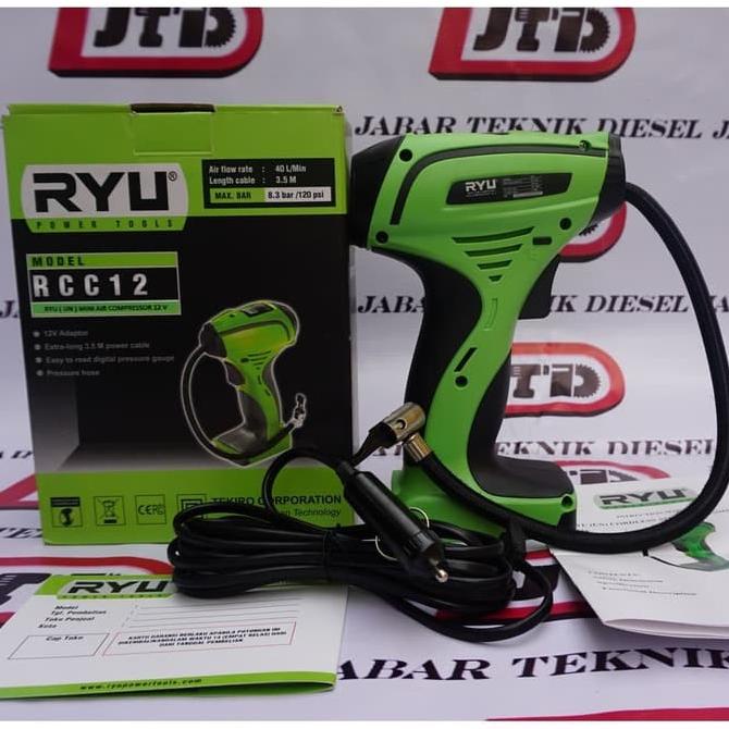 RYU RCC12 Mini air compressor 12V DC pompa ban kompresor mini RCC 12