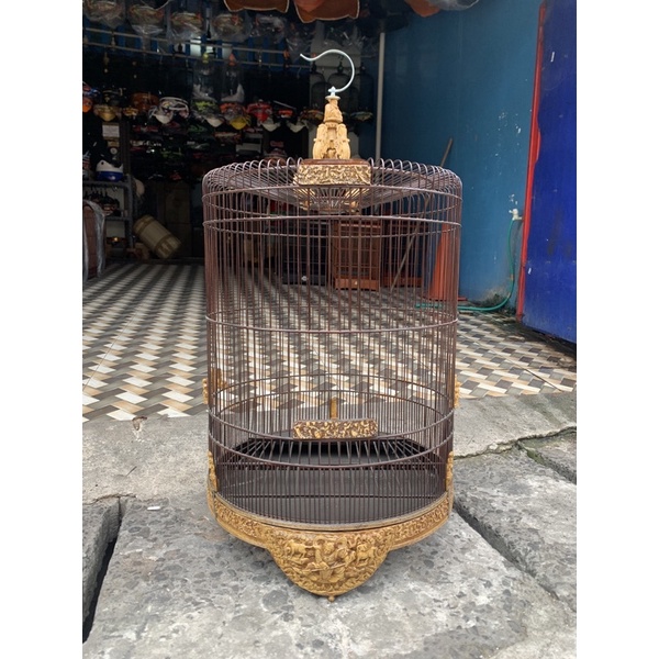 SANGKAR KANDANG MURAI UKIR FIBER