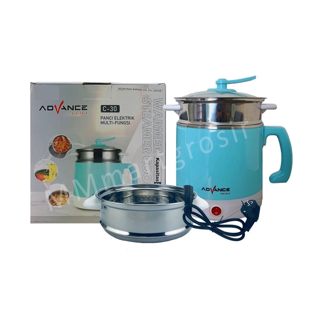 Advance / Panci Listrik / Panci Elektrik Multifungsi / C-30 Biru 2L