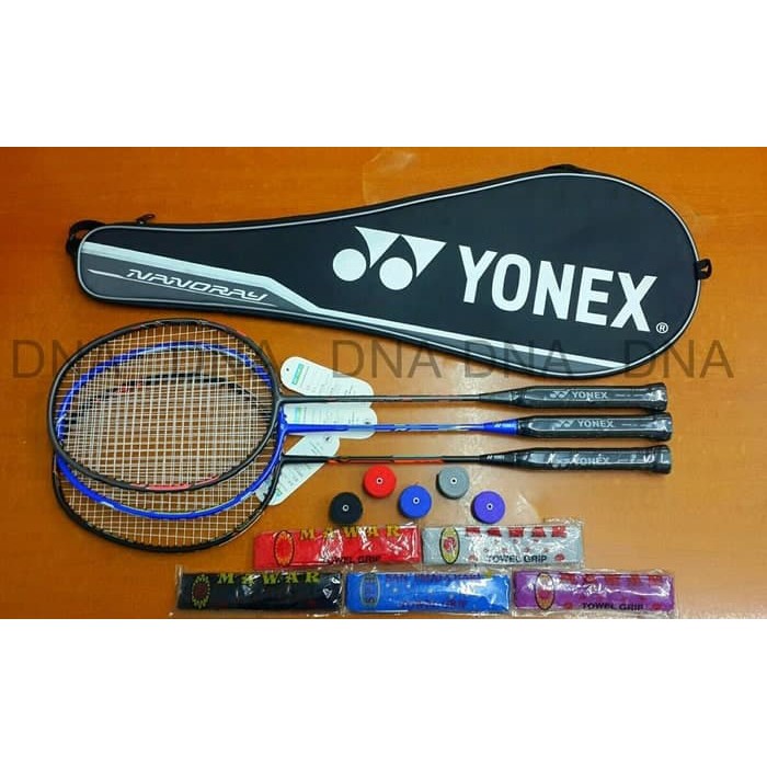 Diskon... Raket Badminton Yonex Import (Senar + Tas + Grip)