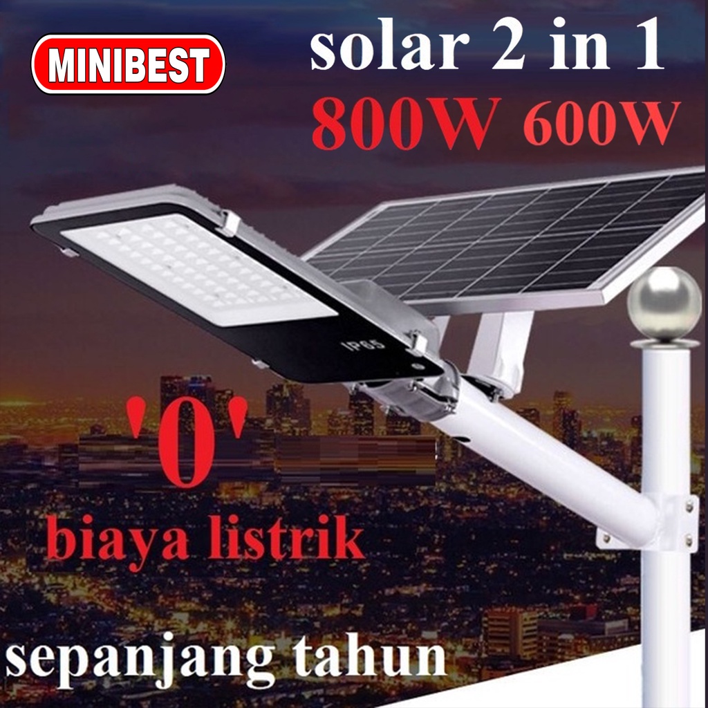 MB Lampu Jalan Solar Panel LED PJU 2in1 PJU LED SOLAR POWER 800watt &amp; 600watt