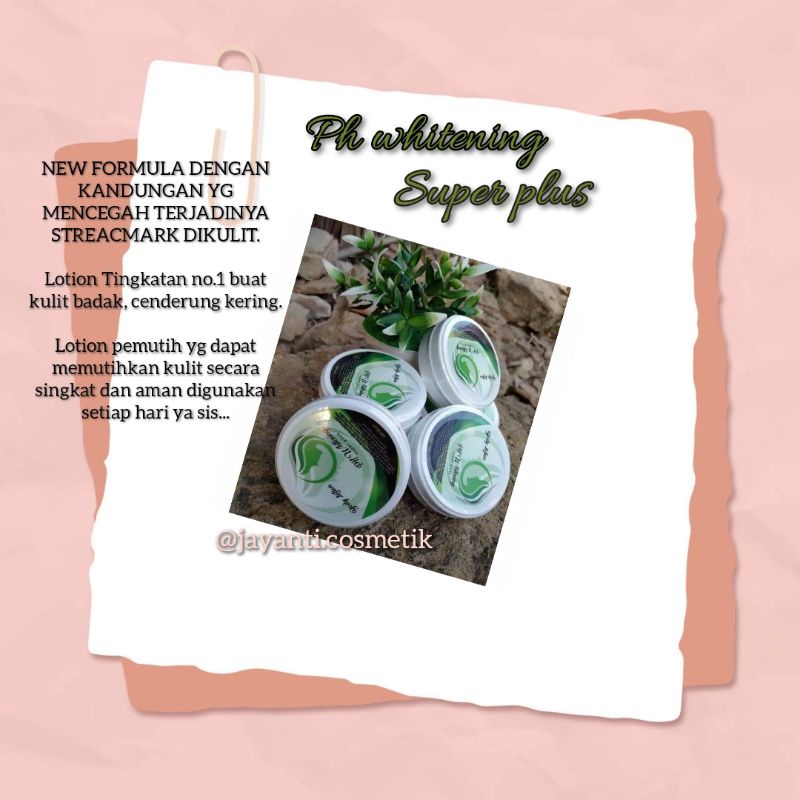 pH whitening super plus 100 gram