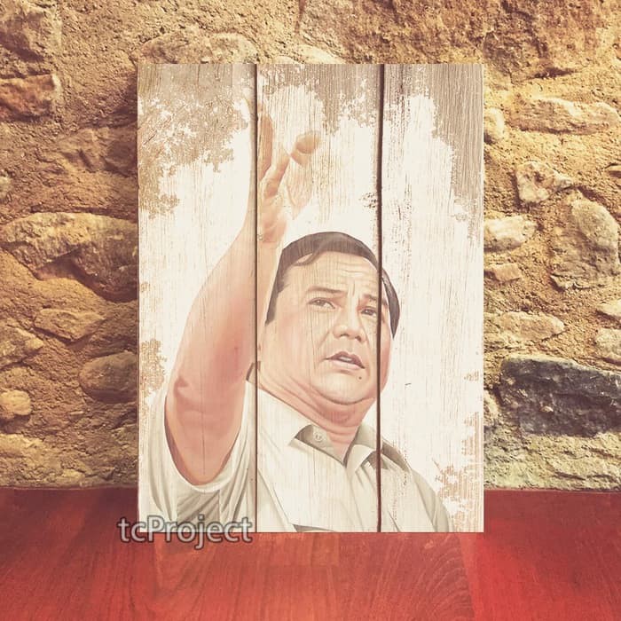 POSTER PRABOWO SUBIANTO 002 - HIASAN DINDING - POSTER KAYU
