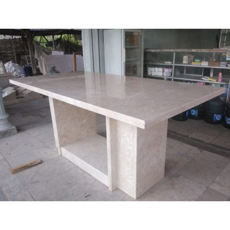 Meja Makan Kotak Marmer Tulungagung