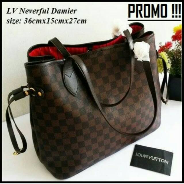 TAS BRANDED WANITA LV NEVERFULL IMPORT HANDBAG LOIS VUITTON IMPOR