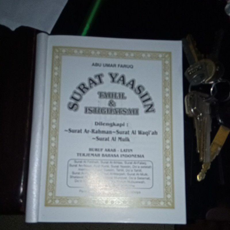 buku yasin ap 176 halaman  tahlil almulk alwaqiah istiqosah arab latin terjemahan kosongan