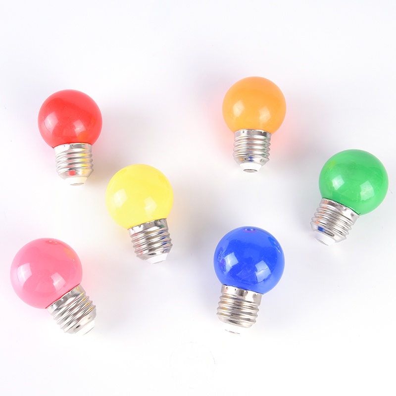 {LUCKID}2W E27 mini LED Golf Ball Bulb Globe Light in Blue, Red, Green, Yellow,White