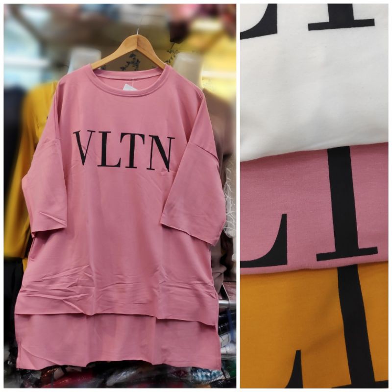 Tunik kaos remaja wanita polos VLTN jumbo import