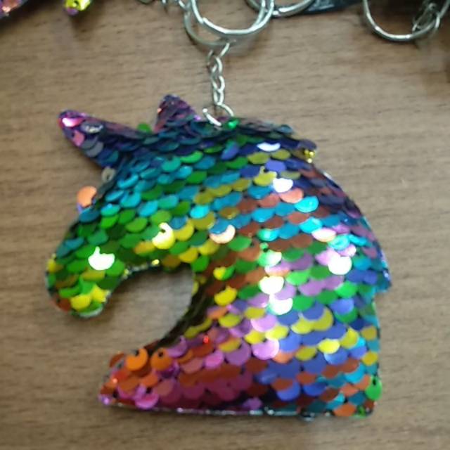 Unicorn gantungan kunci tas laris