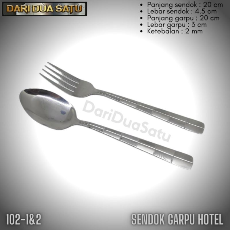 Sendok Garpu Makan Hotel Stainless Dinner Spoon Homeline