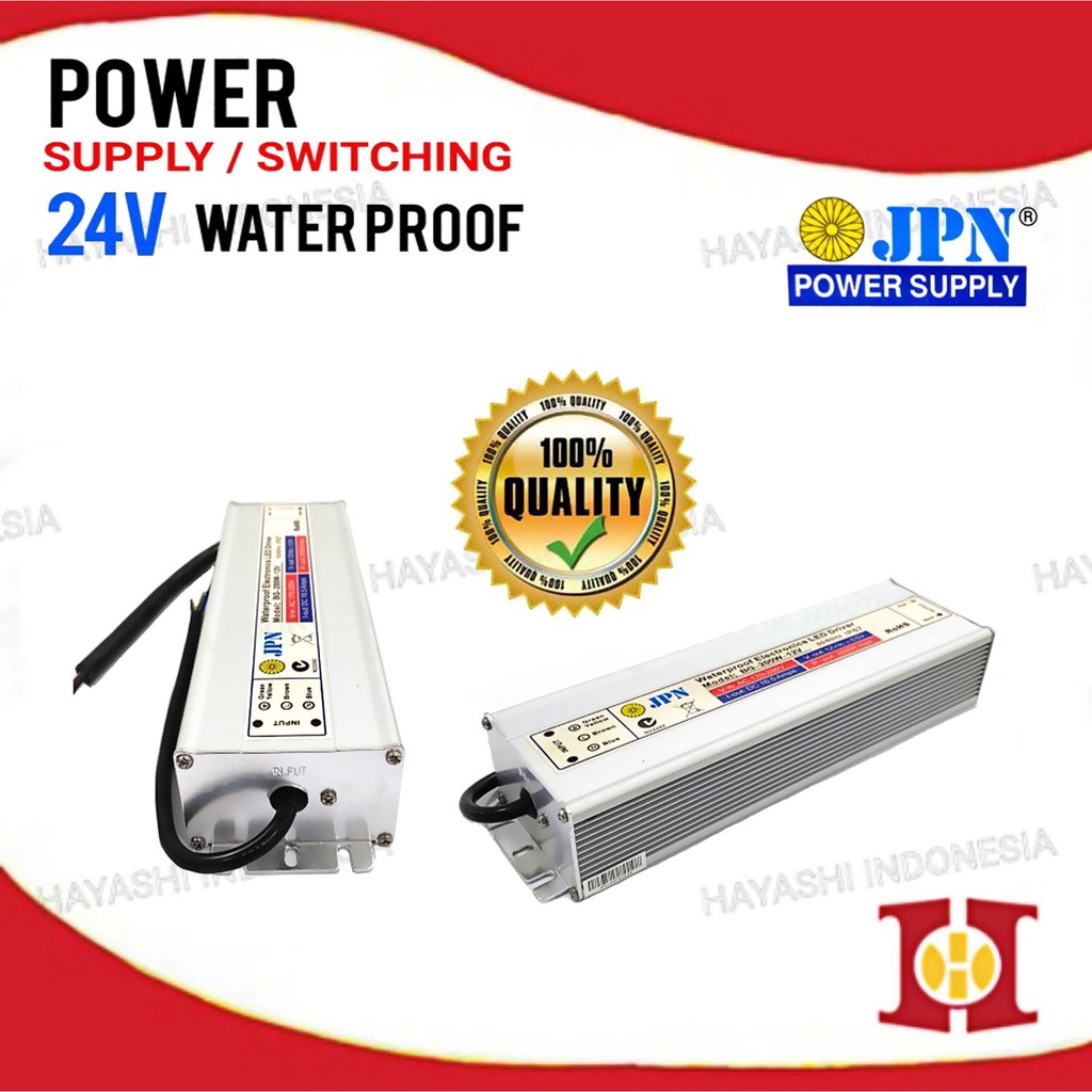 Adaptor Power Supply Switching 24V DC 1A 2.5A Waterproof CCTV LED PLC