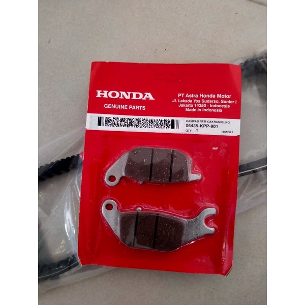 kampas rem cakram belakang Supra x 125 original AHM 100%