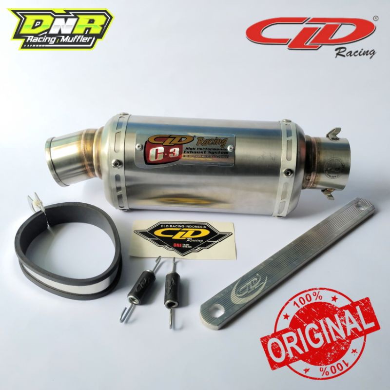 Silencer / Slincer Knalpot Racing CLD C3 Oval 2020 ORIGINAL
