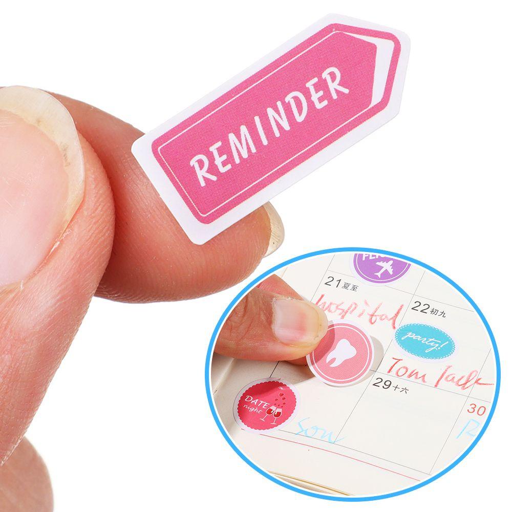 Top 2sheet/set Planner Stiker Jurnal Scrapbooking Dekorasi Memo Note Daily Plan To Do List