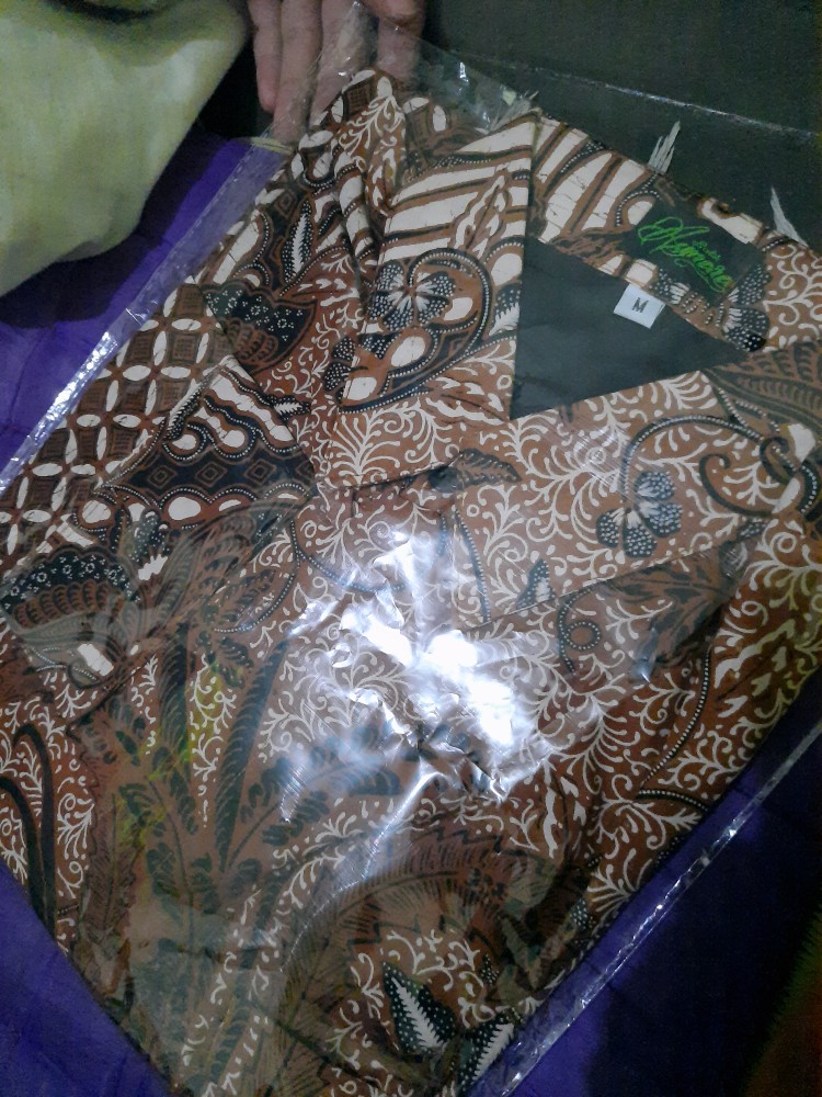 Niswara Sogan Kemeja Batik Pria Full Furing Katun Sragenan