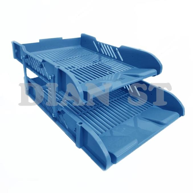 

Office & Stationery | Document Organizer | Rak Kertas Surat Dokumen 2 Susun / Tray Organizer Dct-502 Biru - Pc | Best Seller