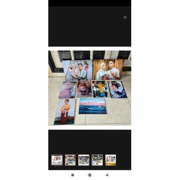 CETAK FOTO 21X21 PAKET 4PCS PLUS BINGKAI MDF PRIMIUM