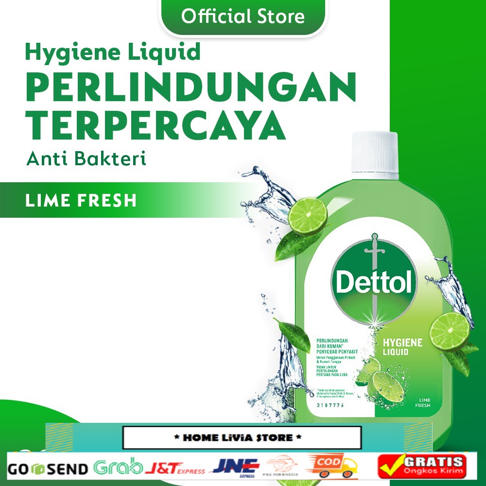 Dettol Hygiene Liquid Lime Fresh 200 ml - Cairan Disinfektan