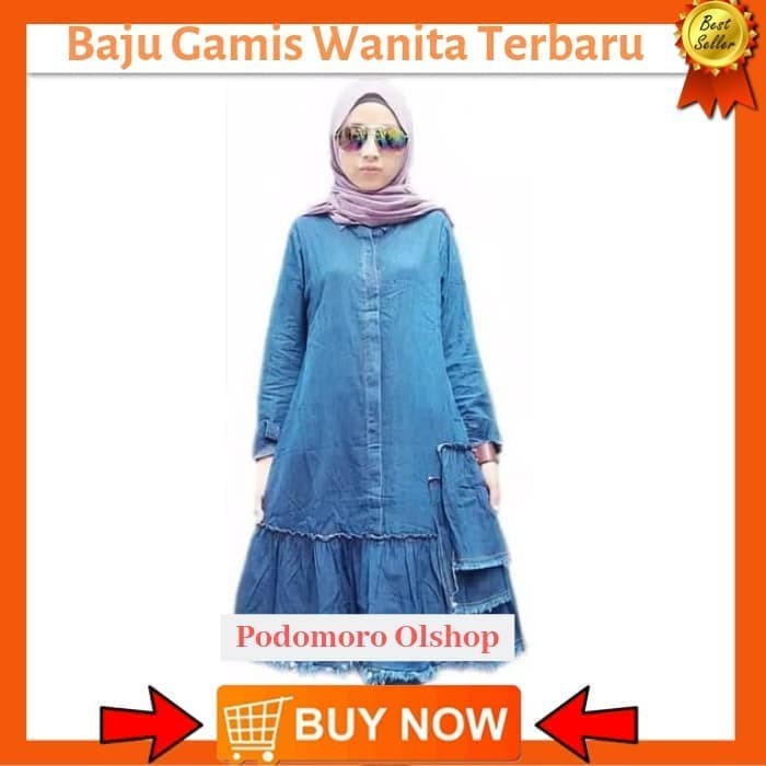 Baju Atasan Tunik Baju Tunik Atasan Tunik Wanita Tunik Jeans