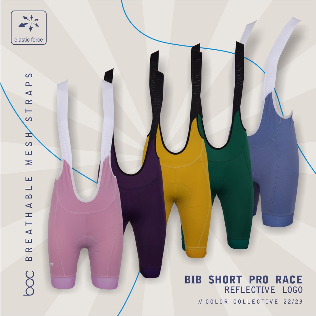 Celana Pendek Sepeda Cycling Cowok/Cewek/Unisex Bib COLOR COLLECTIVE 22/23