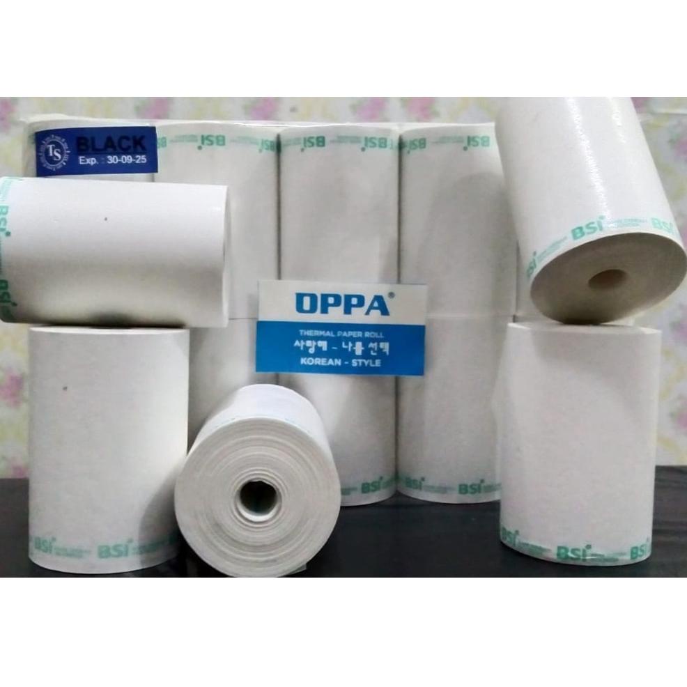 

[PRODUK ZDMY7] 10 Roll - Kertas thermal BNI, Mandiri, Polos 57x38 mm, BRI 57x33 mm, Permata, OVO, DKI 57x40 mm F8Z