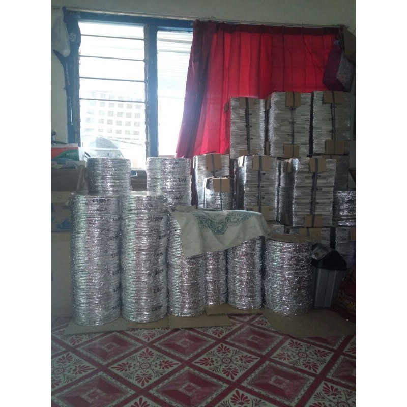 

alas tart bulat bahan karton tebal/ doble uk15cm_25cm isi 12 pcs