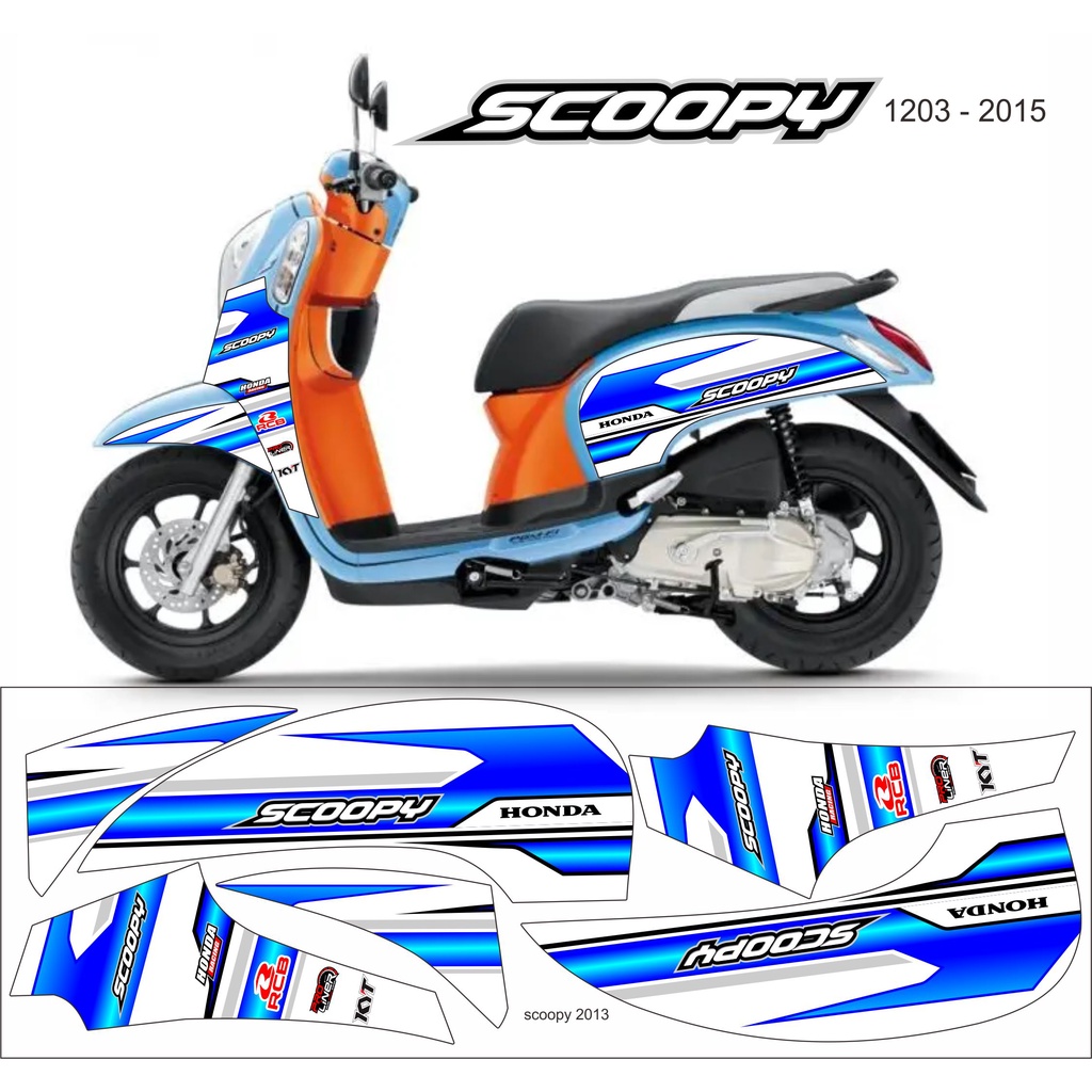 STRIPING HONDA SCOOPY 2013-2015 VARIASI RACING