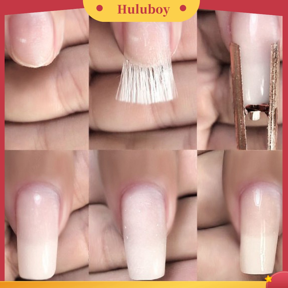 Huluboy Huluboy♡ 10 Pcs Lem Ekstensi Kuku Bahan Fiberglass Untuk Manicure