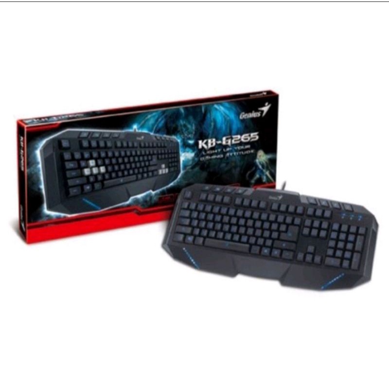 genius keyboard gaming kb g265 original sale
