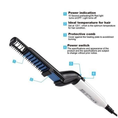 MODELLING COMB HAIR IRON CERAMIC COATING/ SISIR COWOK ELEKTRIK