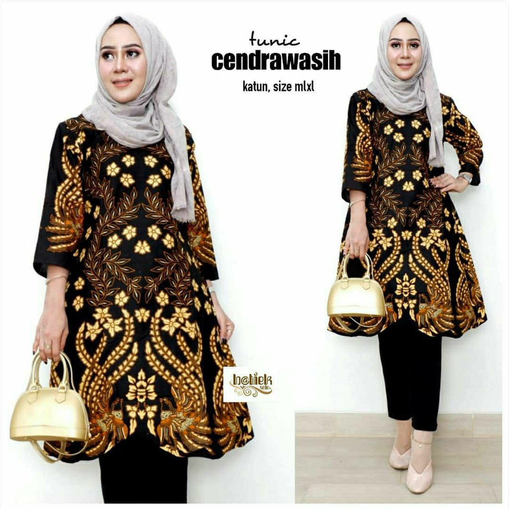 20+ Trend Terbaru Model Baju Batik Tunik Wanita