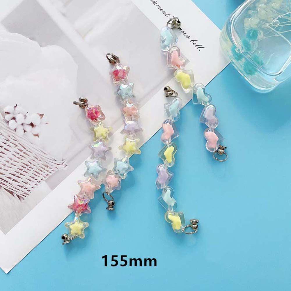 Rebuy Phone Case Drop Hanging Chain Handmade Aksesoris Ponsel Pencegah Jatuh Lanyard Ponsel Bintang Berujung Lima Kabel Gantung Ponsel Case Dekorasi Rantai Ponsel