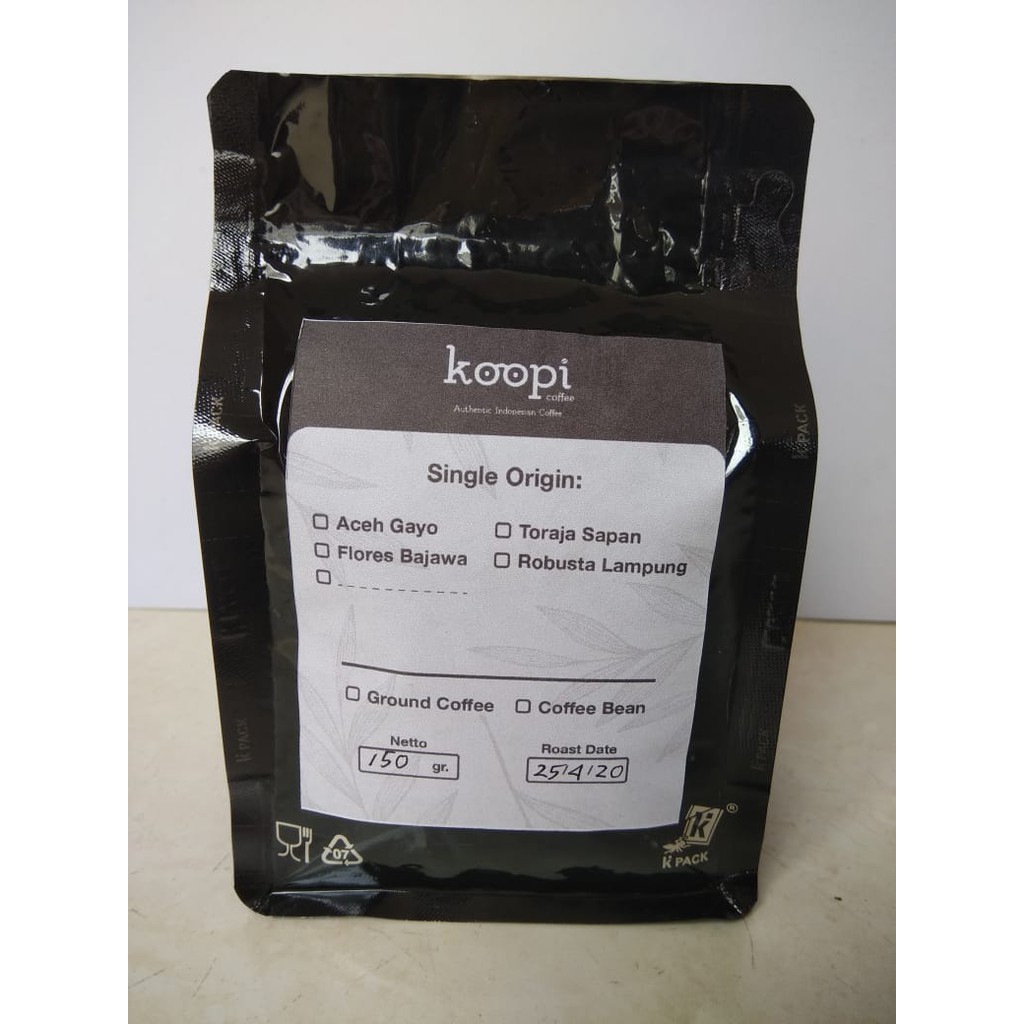 

koopi coffee Kopi Arabika Toraja 150g Roasted - Arabica Specialty Grade Coffee