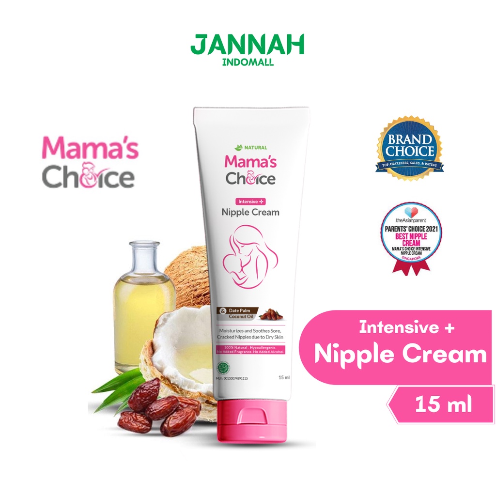 Mama's Choice Intensive Nipple Cream (Krim Puting Halal dan Food Grade - Aman untuk Bayi)