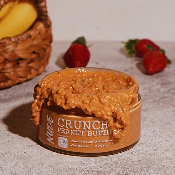 

[PROMO JRV41] NUDE Crunchy Peanut Butter 200g Original Keto Chunky Diet Friendly Gluten Free Stock Banyak
