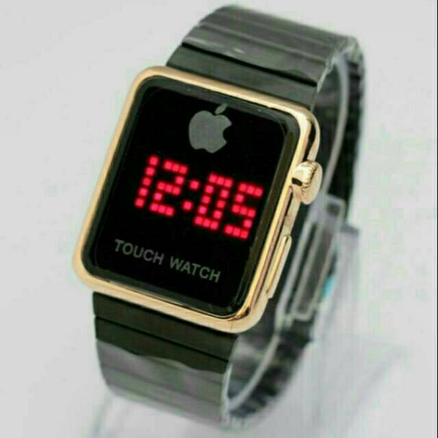 JAM TANGAN COWOK/CEWEK IPHONE DIGITAL RANTAI KW SUPER TERBARU ANTI AIR ELEGANT HARGA BERSAHABAT.
