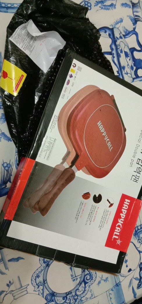 ( Gratis Ongkir )  Hc Happy Call 32 Cm Double Pan - Panci Teflon Korea