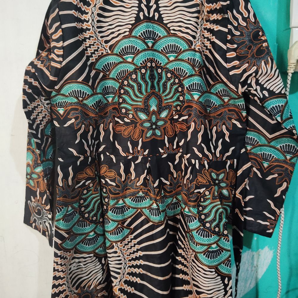 Gamis Batik Ekslusif Motif Kenari