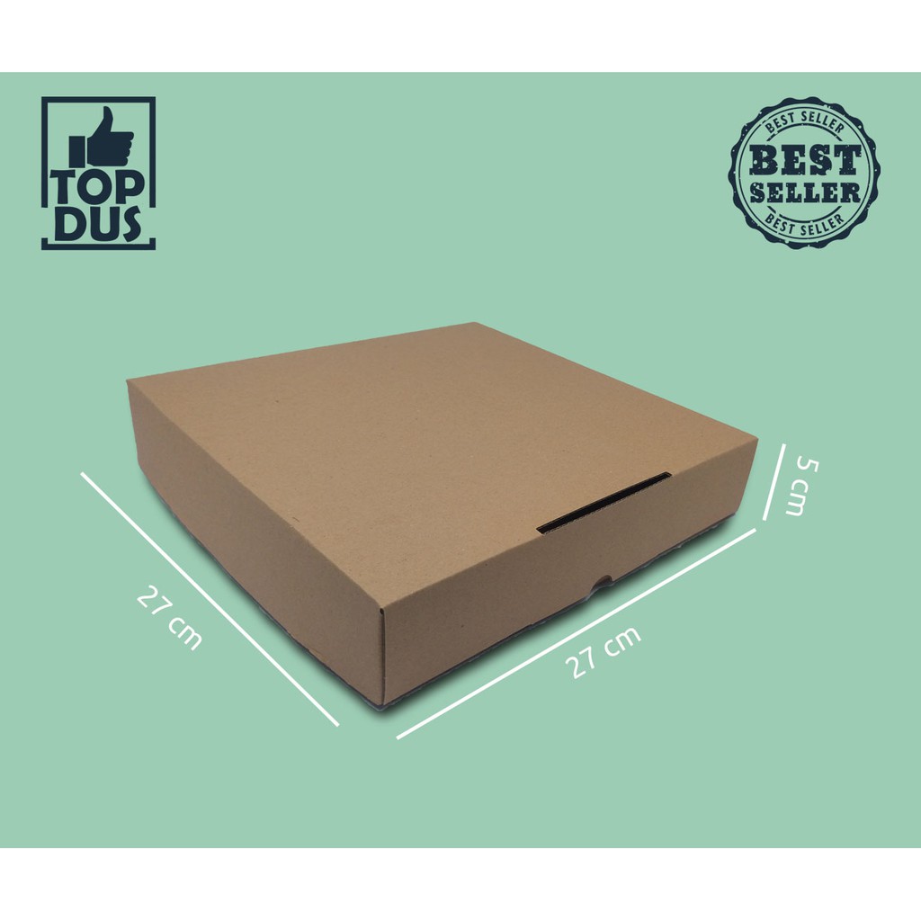 

Dus 27x27x5 Die Cut Box Murah Packing (dus kado, kotak kado, dus makanan, kotak makan,dus serbaguna)