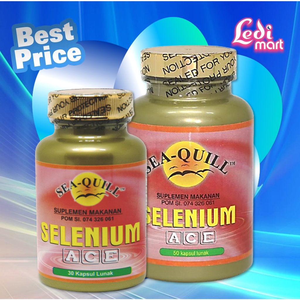 Sea-Quill Selenium A C E  30s &amp; 50s  / Sea Quill / Seaquill / Vitamin Daya Tahan Tubuh / LEDI MART